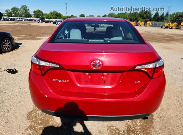 2T1BURHE4GC709645 2016 TOYOTA COROLLA Red Widok z tyłu