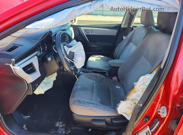 2T1BURHE4GC709645 2016 TOYOTA COROLLA Red Widok wnętrza z przodu