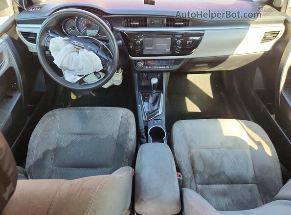 2T1BURHE4GC709645 2016 TOYOTA COROLLA Red Widok deski rozdzielczej