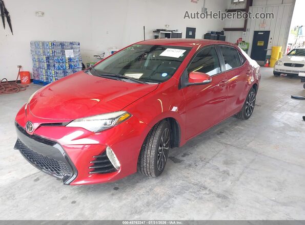2T1BURHE4HC793466 2017 TOYOTA COROLLA Red Առջևի ձախ երեք քառորդ տեսարան