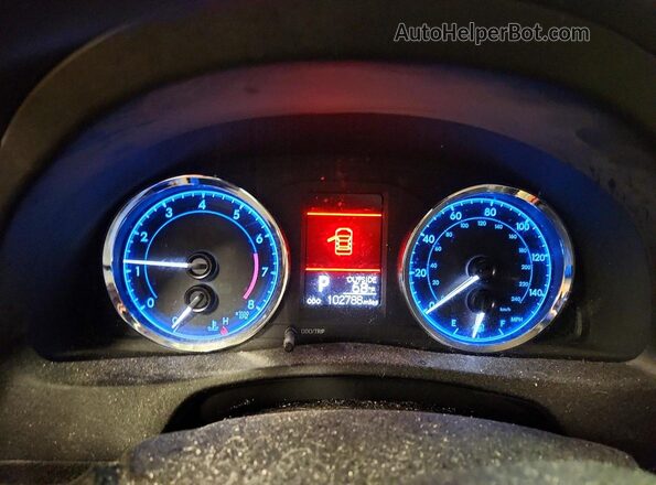 2T1BURHE4HC915131 2017 TOYOTA COROLLA Black Instrument cluster view