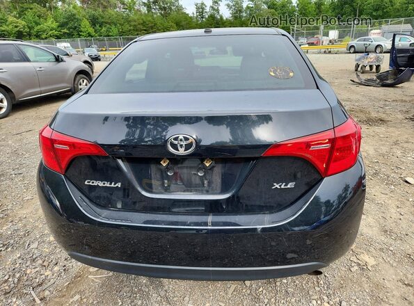 2T1BURHE4HC942409 2017 TOYOTA COROLLA Black Вид ззаду