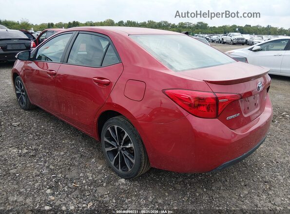 2T1BURHE4HC942748 2017 TOYOTA COROLLA Red Задня ліва чверть