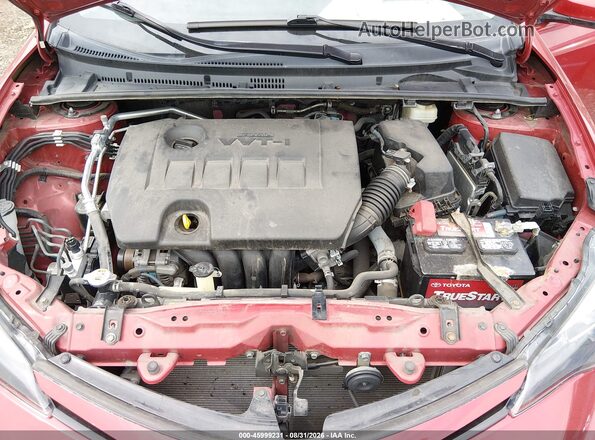 2T1BURHE4HC942748 2017 TOYOTA COROLLA Red Вид ззаду