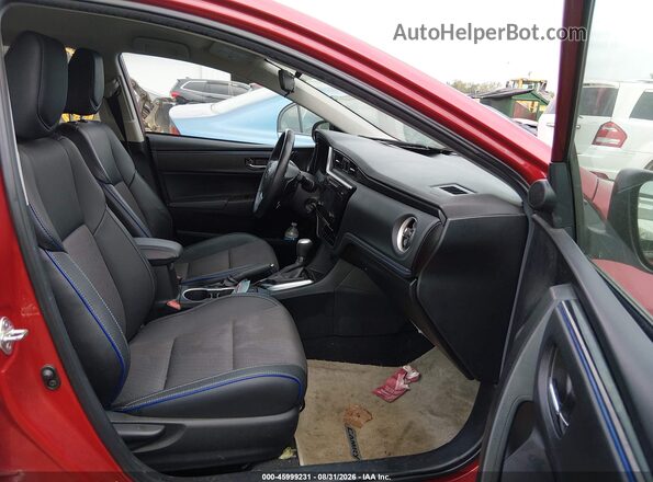 2T1BURHE4HC942748 2017 TOYOTA COROLLA Red Вид салону спереду