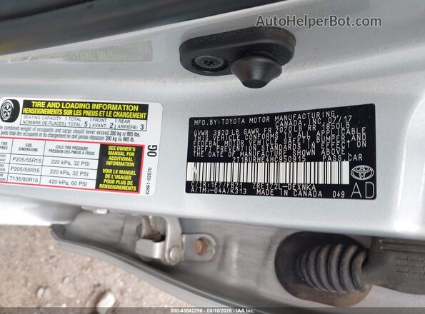 2T1BURHE4HC950915 2017 TOYOTA COROLLA Gray Engine compartment view