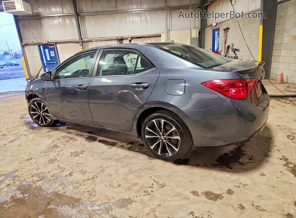 2T1BURHE4JC022866 2018 TOYOTA COROLLA Blue Rear left