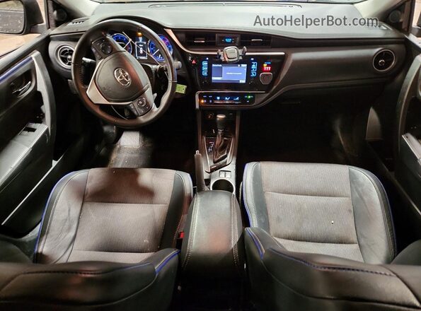 2T1BURHE4JC022866 2018 TOYOTA COROLLA Blue Dashboard view