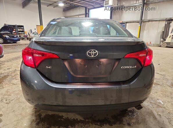 2T1BURHE4JC022866 2018 TOYOTA COROLLA Blue Rear view