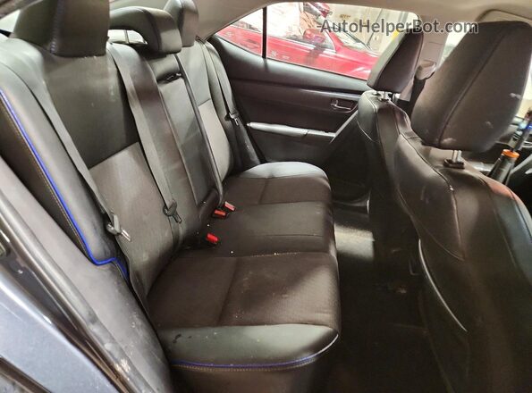 2T1BURHE4JC022866 2018 TOYOTA COROLLA Blue Rear seats view