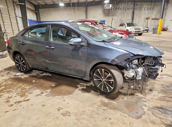 2T1BURHE4JC022866 2018 TOYOTA COROLLA Blue Front right