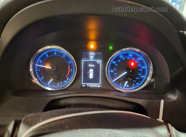 2T1BURHE4JC022866 2018 TOYOTA COROLLA Blue Instrument cluster view