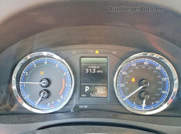 2T1BURHE4JC029915 2018 TOYOTA COROLLA Black Widok zestawu wskaźników