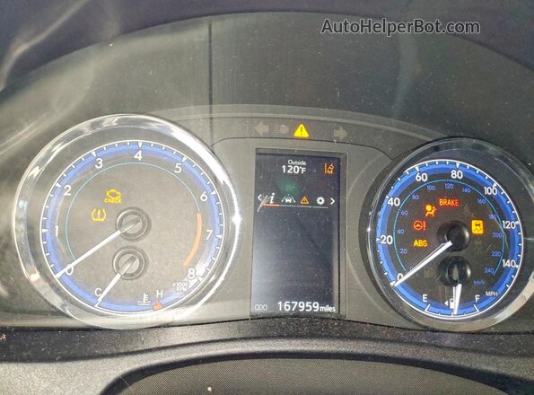 2T1BURHE4JC069072 2018 TOYOTA COROLLA Gray Instrument cluster view