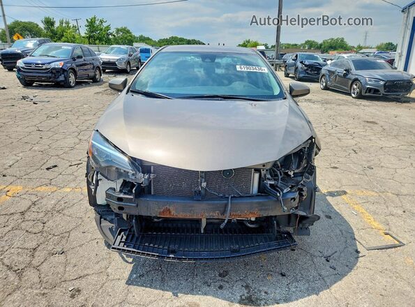 2T1BURHE4JC079701 2018 TOYOTA COROLLA Желто-коричневый Вид спереди