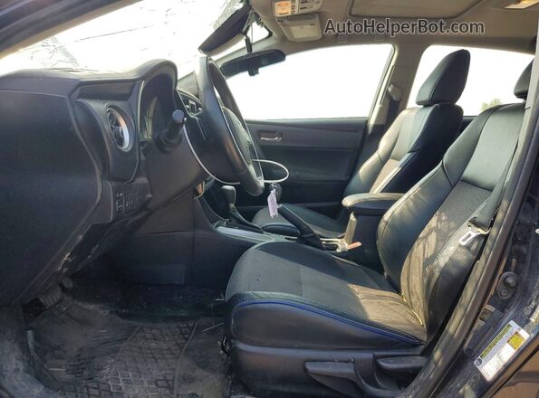 2T1BURHE4JC082954 2018 TOYOTA COROLLA Black წინა სალონის ხედი