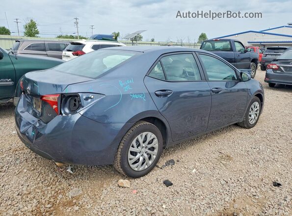 2T1BURHE4JC087636 2018 TOYOTA COROLLA Blue Задня права чверть