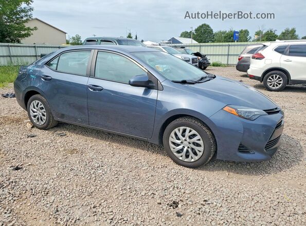 2T1BURHE4JC087636 2018 TOYOTA COROLLA Blue Передня права чверть