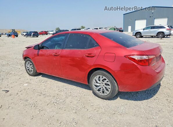 2T1BURHE4KC140868 2019 TOYOTA COROLLA Красный Задняя левая четверть