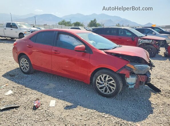 2T1BURHE4KC140868 2019 TOYOTA COROLLA Красный Передняя правая четверть