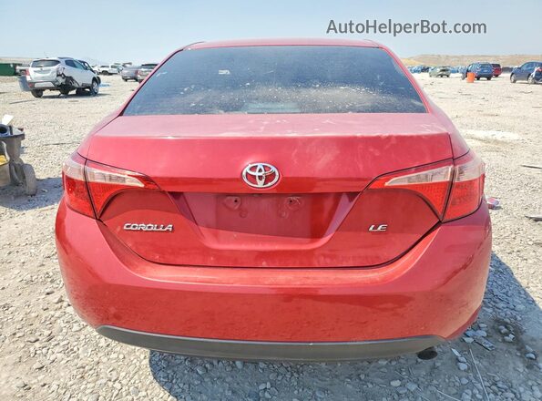 2T1BURHE4KC140868 2019 TOYOTA COROLLA Красный Вид сзади