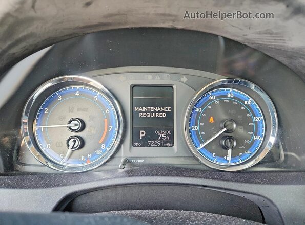 2T1BURHE4KC194428 2019 TOYOTA COROLLA Silver Вид щитка приладів
