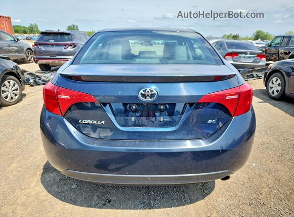 2T1BURHE4KC207453 2019 TOYOTA COROLLA Blue უკანა ხედი
