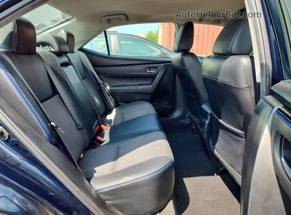 2T1BURHE4KC207453 2019 TOYOTA COROLLA Blue უკანა სავარძლების ხედი