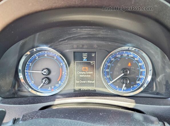 2T1BURHE4KC207453 2019 TOYOTA COROLLA Blue ხელსაწყოთა პანელის ხედი