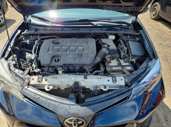 2T1BURHE4KC207453 2019 TOYOTA COROLLA Blue უკანა სალონის ხედი