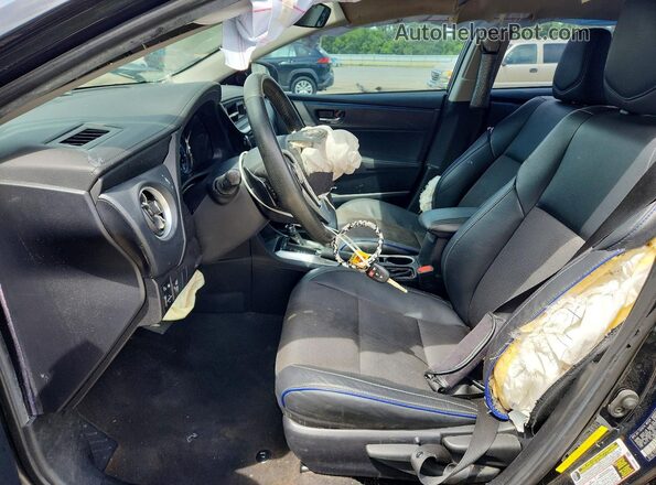 2T1BURHE4KC217433 2019 TOYOTA COROLLA Black Вид салону спереду