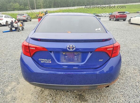 2T1BURHE4KC219179 2019 TOYOTA COROLLA Blue Հետևի տեսք