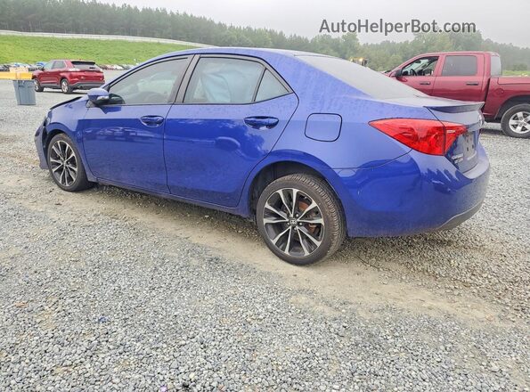 2T1BURHE4KC219179 2019 TOYOTA COROLLA Blue Հետևի ձախ
