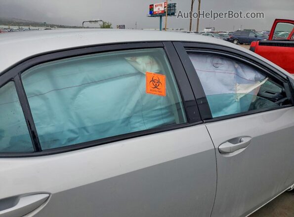 2T1BURHE4KC225354 2019 TOYOTA COROLLA Silver უკანა სავარძლების ხედი