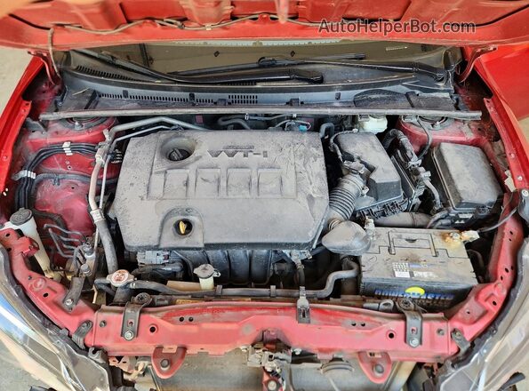 2T1BURHE4KC230571 2019 TOYOTA COROLLA Red Вид задньої частини салону