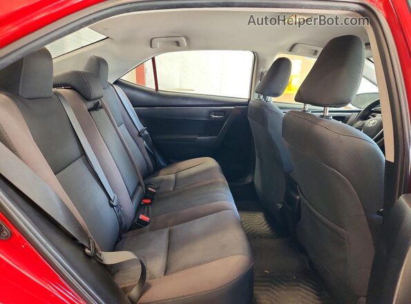 2T1BURHE4KC230571 2019 TOYOTA COROLLA Red Вид задніх сидінь