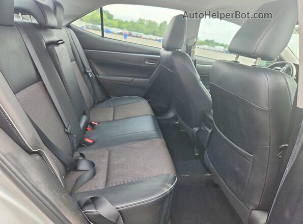 2T1BURHE5GC512936 2016 TOYOTA COROLLA Silver Rear seats view