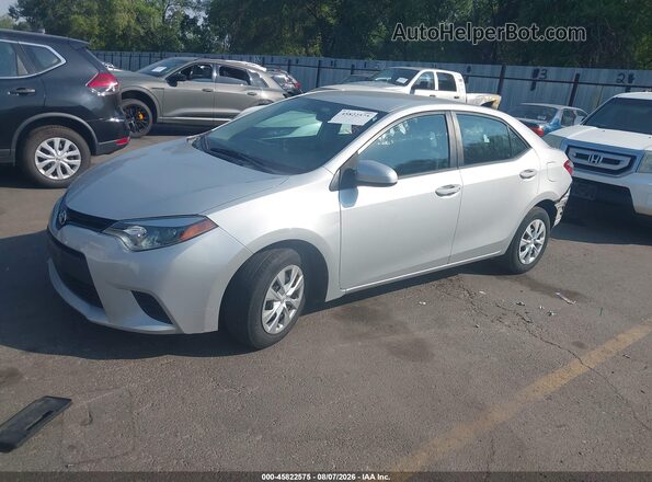 2T1BURHE5GC554748 2016 TOYOTA COROLLA Silver წინა მარცხენა ხედი სამი მეოთხედიდან