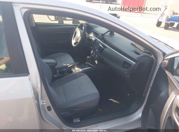 2T1BURHE5GC554748 2016 TOYOTA COROLLA Silver წინა სალონის ხედი