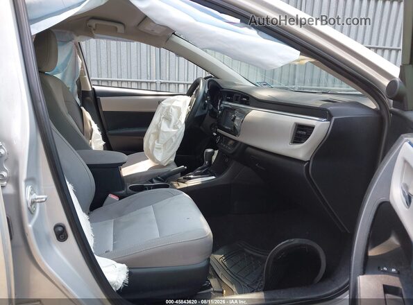 2T1BURHE5GC572702 2016 TOYOTA COROLLA Silver წინა სალონის ხედი
