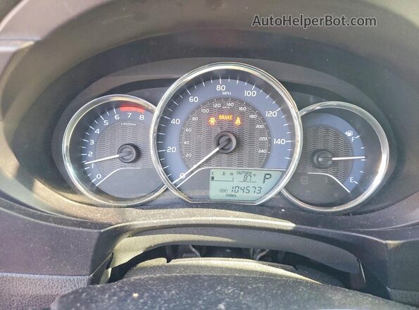 2T1BURHE5GC573316 2016 TOYOTA COROLLA White Instrument cluster view