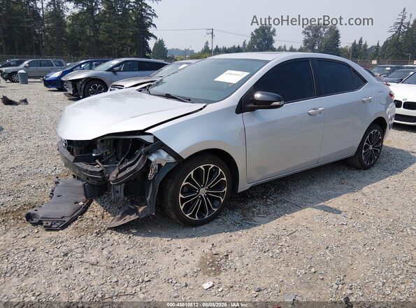 2T1BURHE5GC588740 2016 TOYOTA COROLLA Silver Առջևի ձախ երեք քառորդ տեսարան