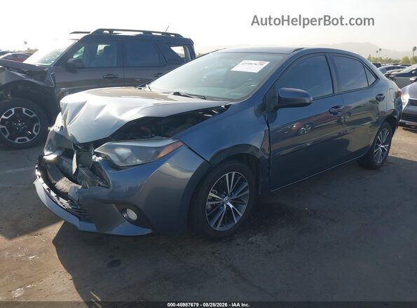 2T1BURHE5GC624278 2016 TOYOTA COROLLA Blue Przód lewy