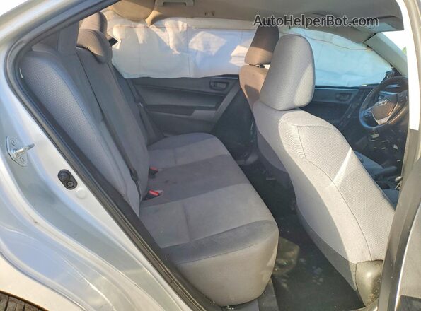 2T1BURHE5GC648676 2016 TOYOTA COROLLA Silver Rear seats view