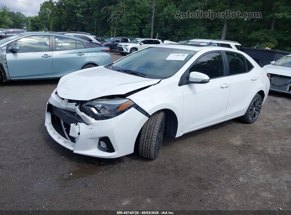 2T1BURHE5GC661752 2016 TOYOTA COROLLA White წინა მარცხენა ხედი სამი მეოთხედიდან