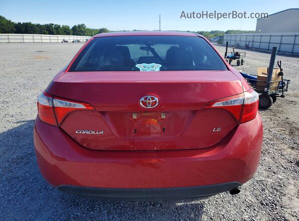2T1BURHE5GC674825 2016 TOYOTA COROLLA Red Հետևի տեսք