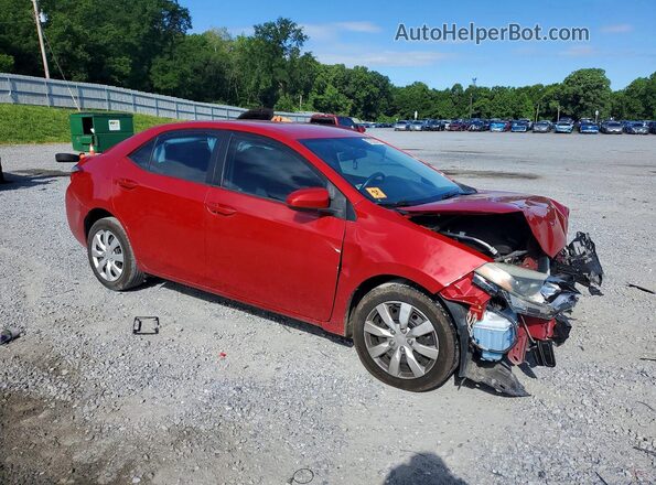 2T1BURHE5GC674825 2016 TOYOTA COROLLA Red Առջևի աջ