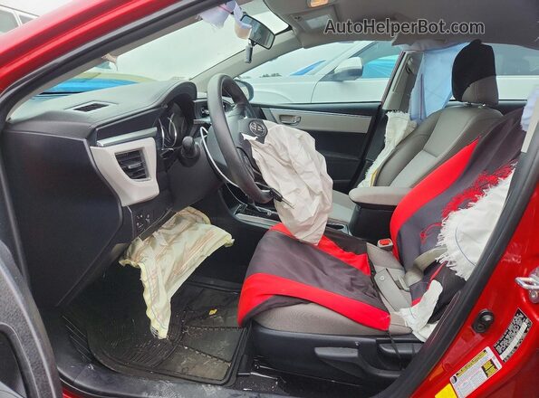 2T1BURHE5GC674825 2016 TOYOTA COROLLA Red Սալոնի դիմացի տեսք
