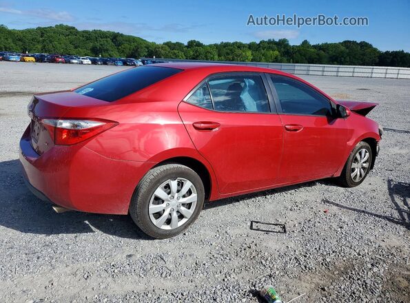 2T1BURHE5GC674825 2016 TOYOTA COROLLA Red Հետևի աջ