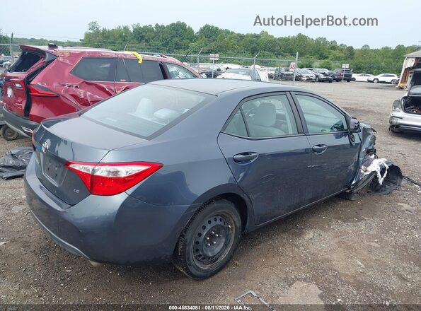 2T1BURHE5GC682813 2016 TOYOTA COROLLA Gray Trasero derecho